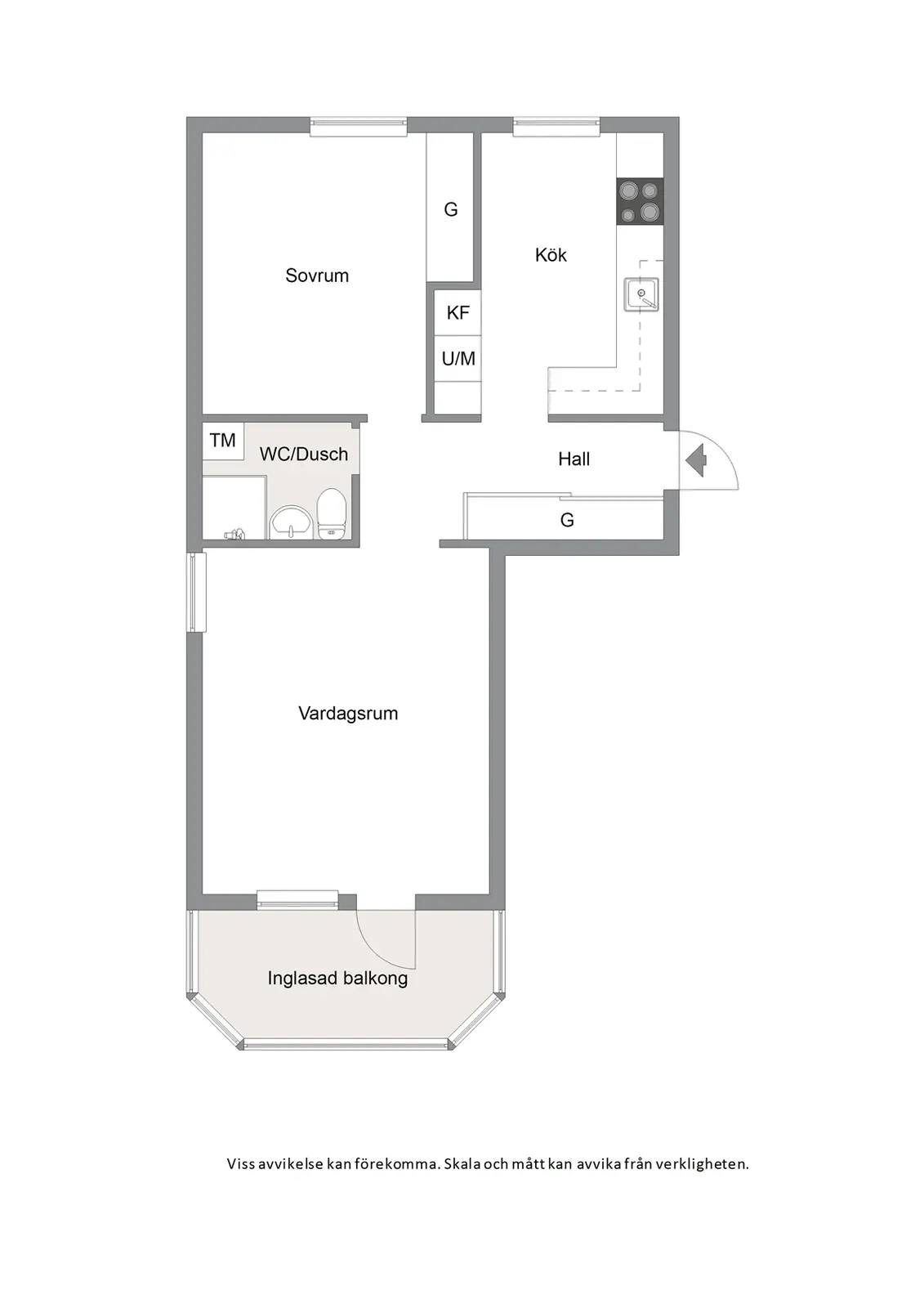 Floor plan for Österled 1B