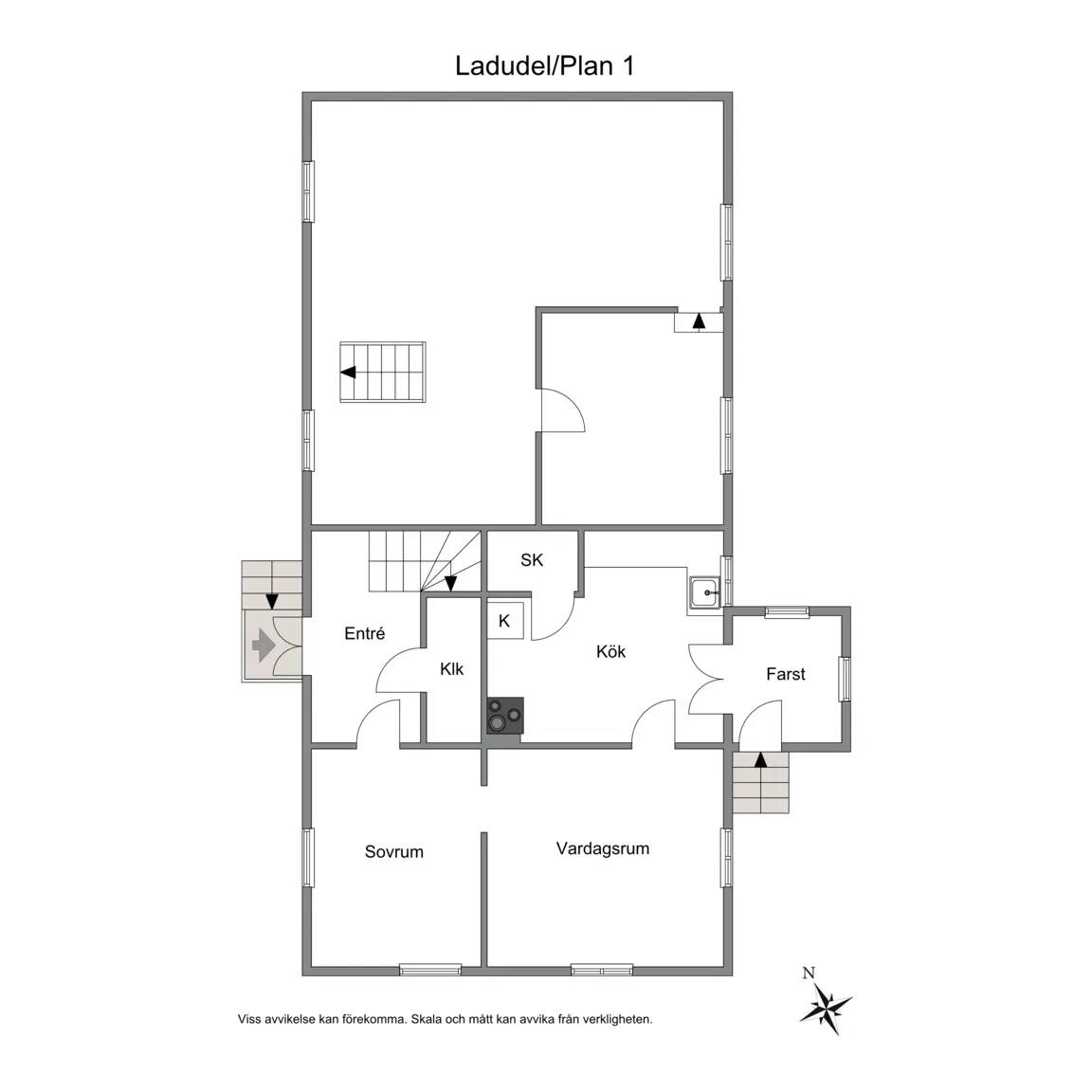 Floor plan for Idrottsgatan 5