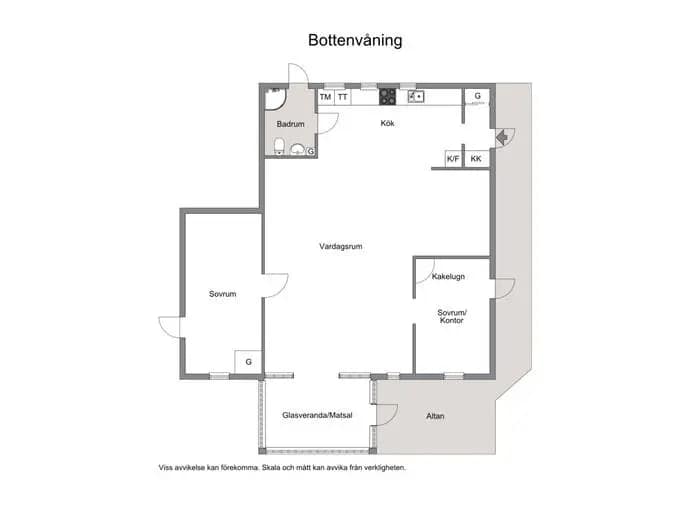 Floor plan for Edebyvägen 92, Alviken 3