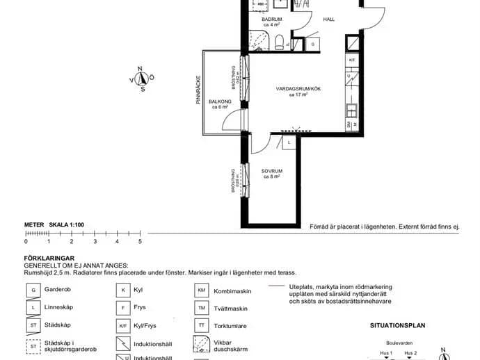 Floor plan for Blinkersgatan 15