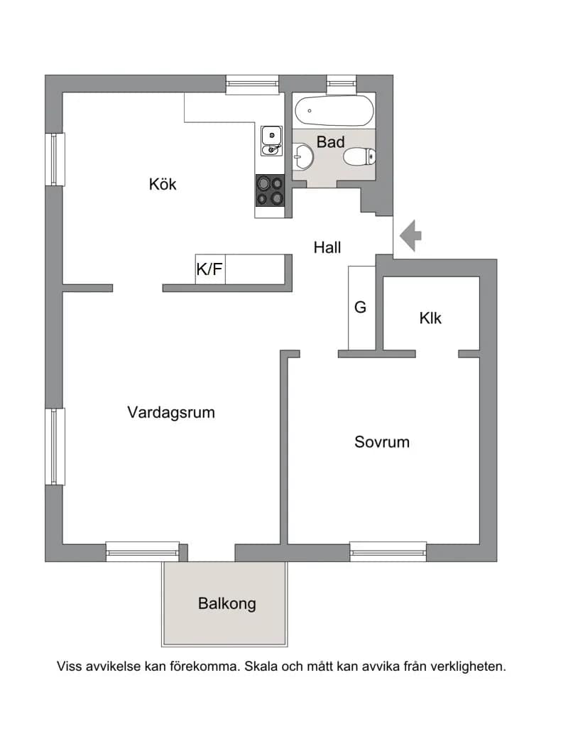 Planritning för Borensvägen 28