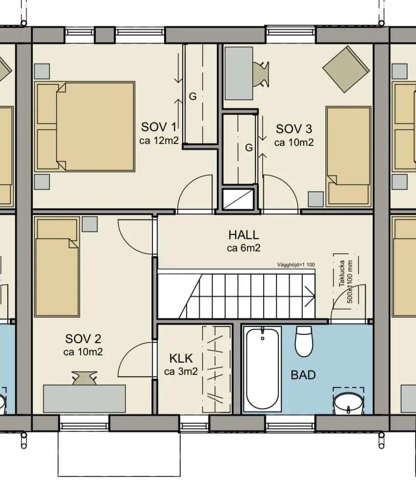 Floor plan for Lugnets Väg 9A
