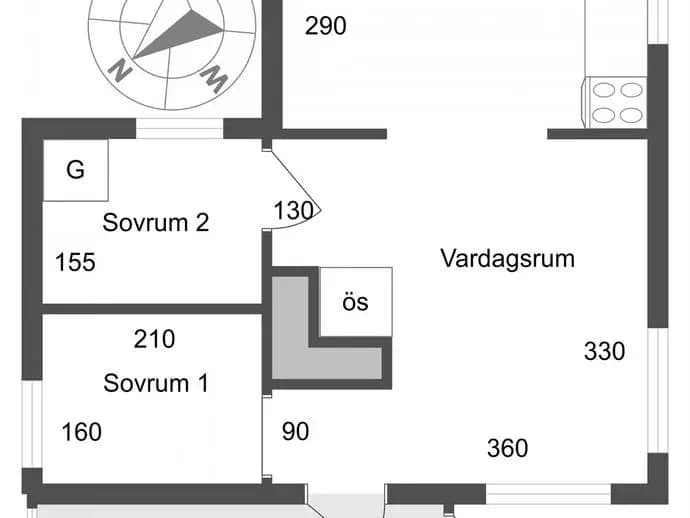 Planritning för Östra Bröta 21