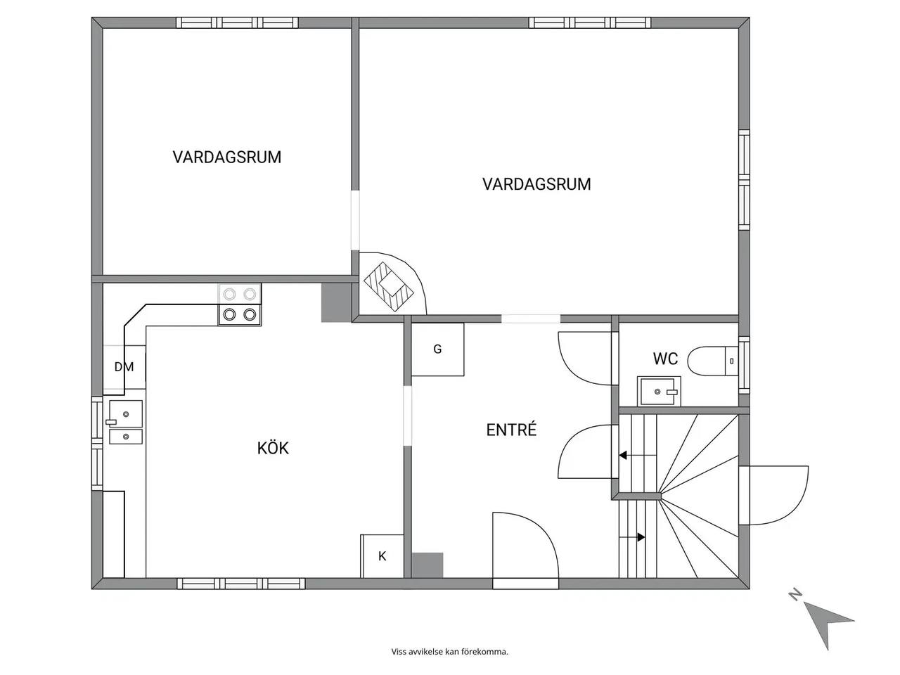 Floor plan for Grönhult Nyholm 2