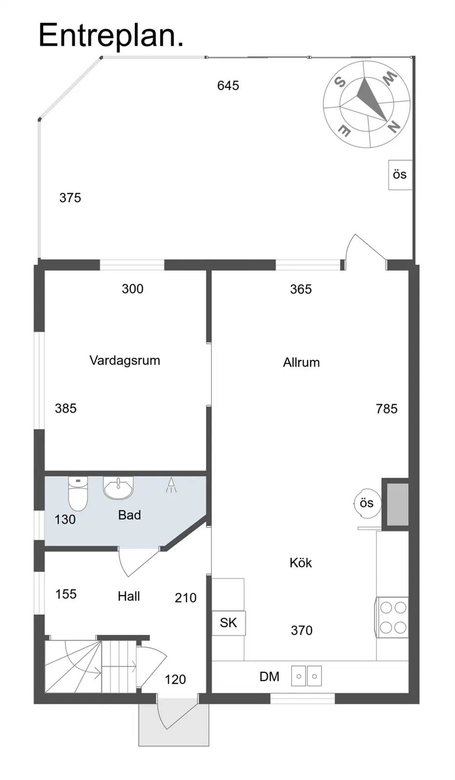 Planritning för Långängen 11