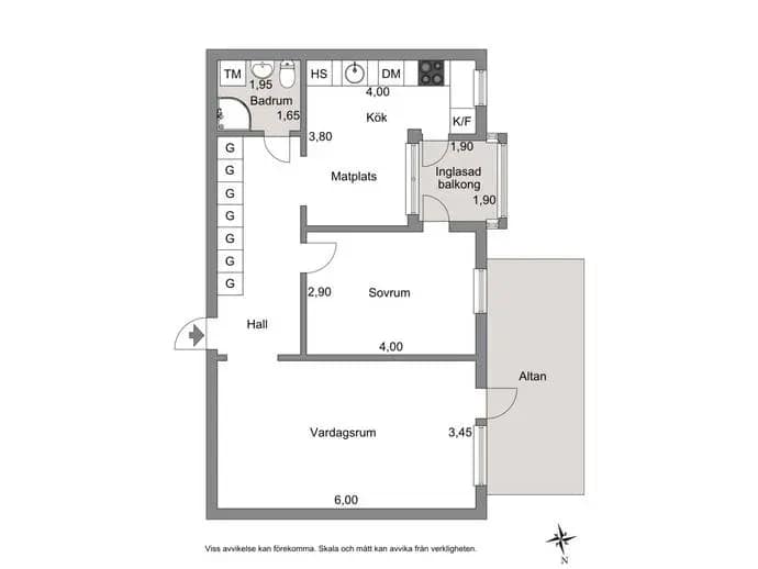 Floor plan for Arvesgärde 25