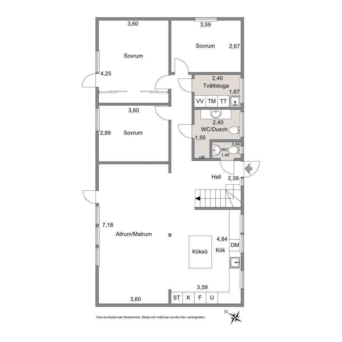 Floor plan for Vinbärsvägen 5