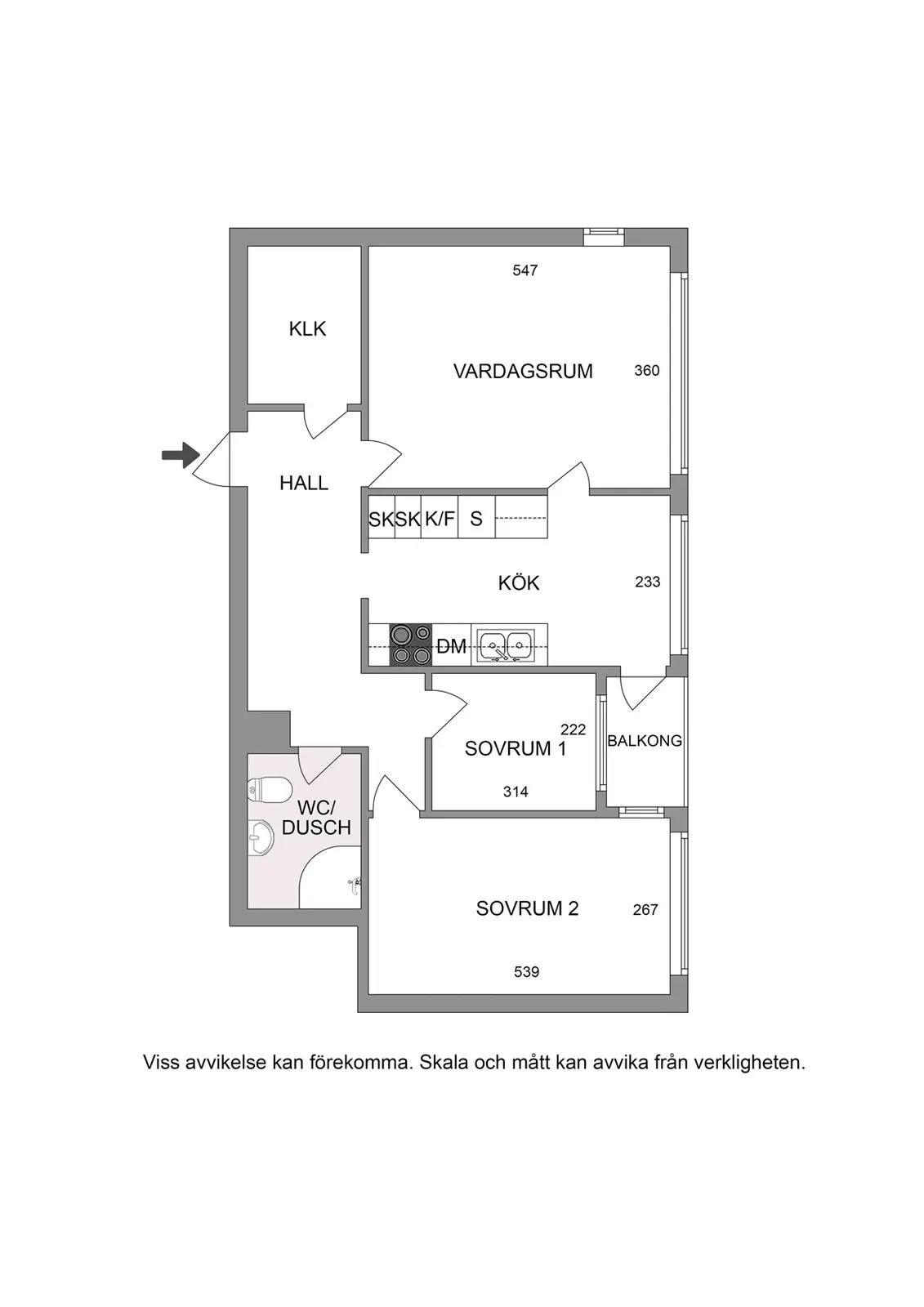 Planritning för Säterbacken 16