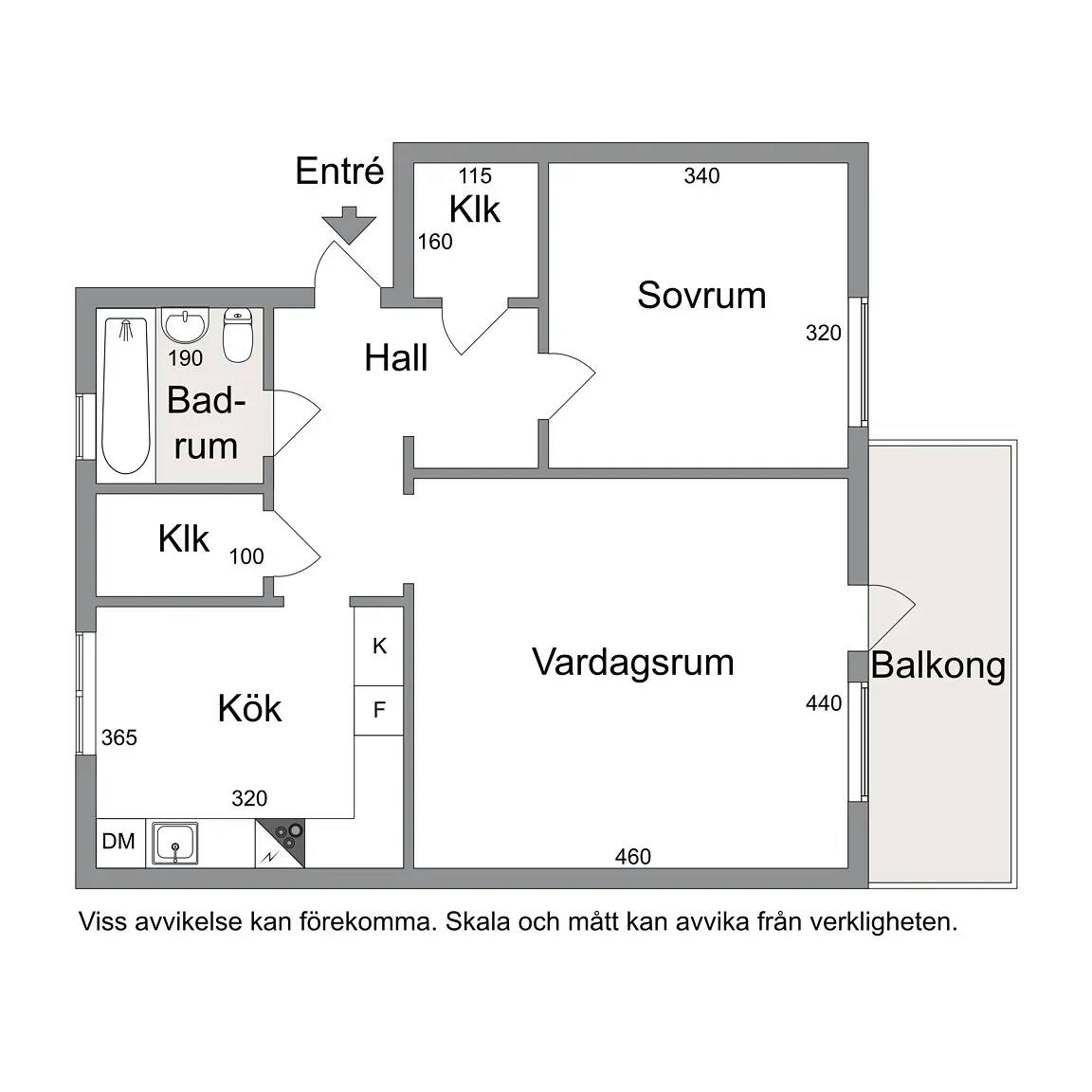 Floor plan for Bufjällsleden 1C