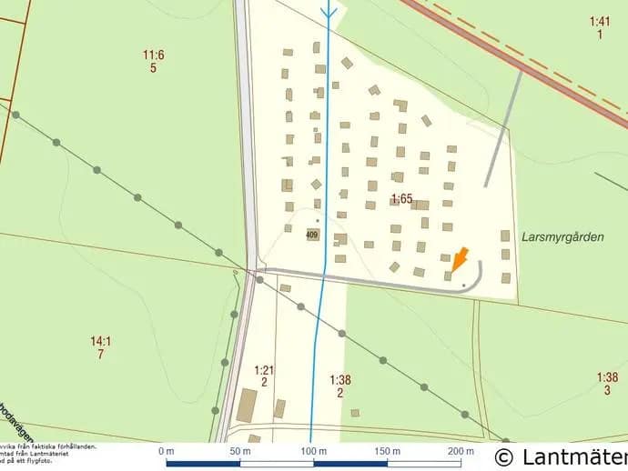 Planritning för Villanäs 409 Nr 48