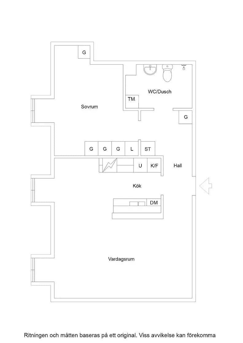 Floor plan for Karl XI Gatan 43