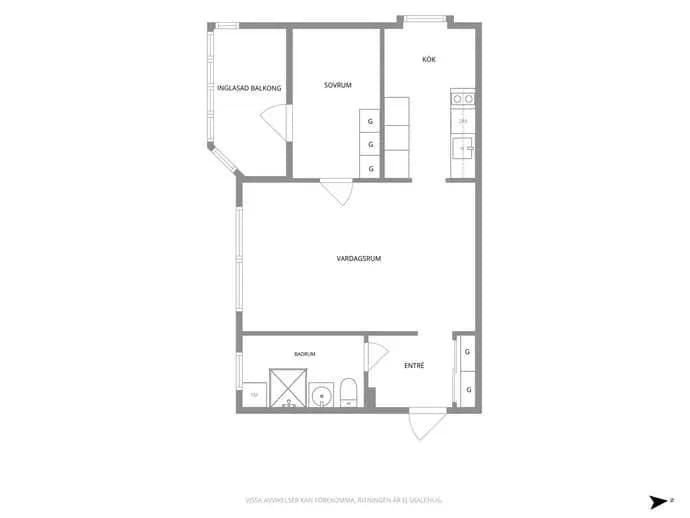 Floor plan for Södra Hunnetorpsvägen 57A