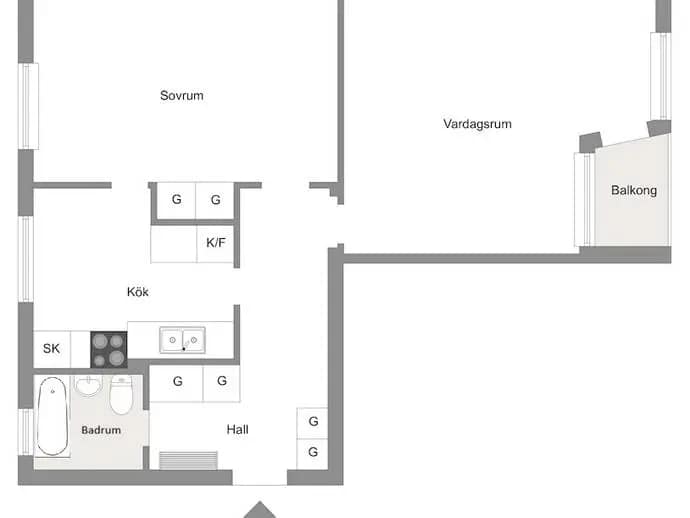 Floor plan for Golfvägen 9