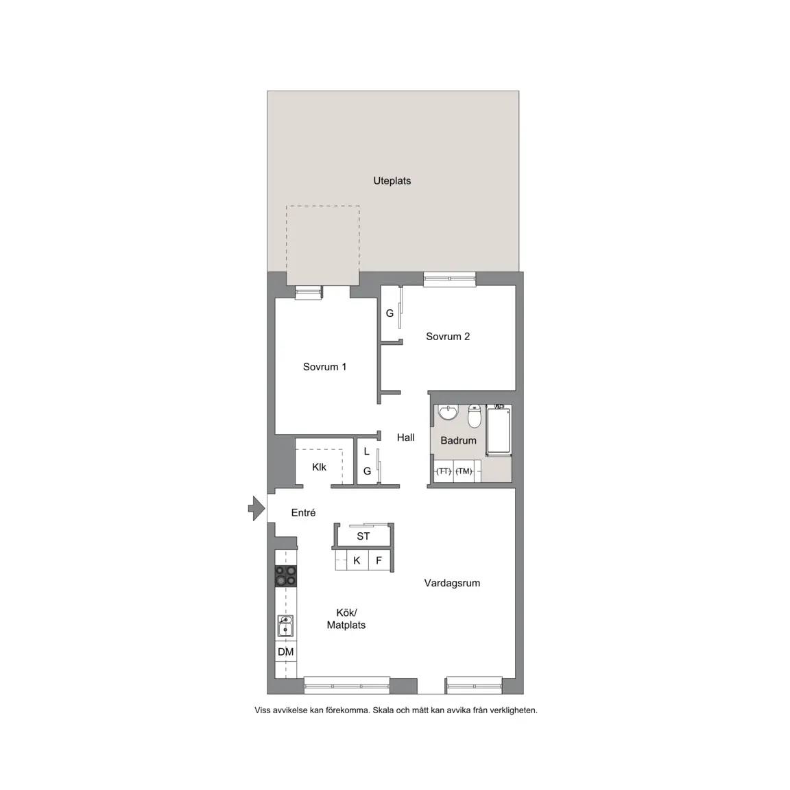 Floor plan for Margreteborgsvägen 26