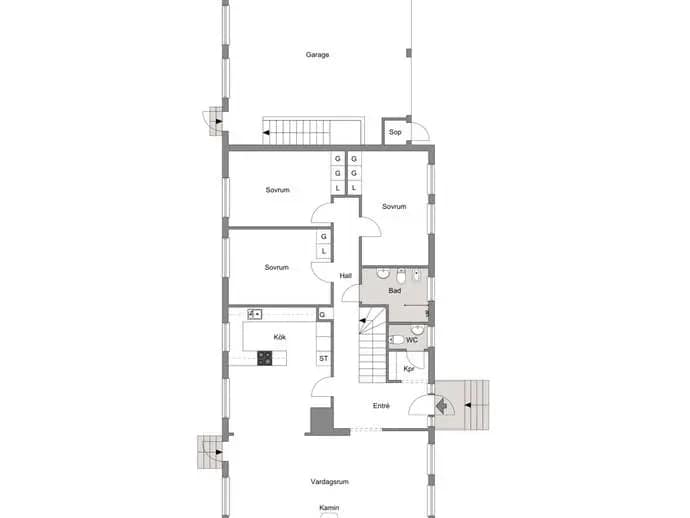 Floor plan for Furuvägen 1