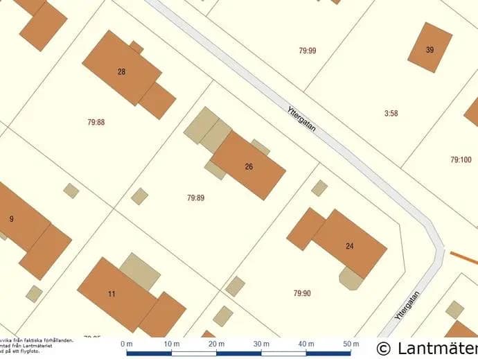 Planritning för Yttergatan 26