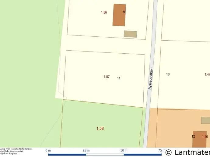 Planritning för Ryssebovägen 11