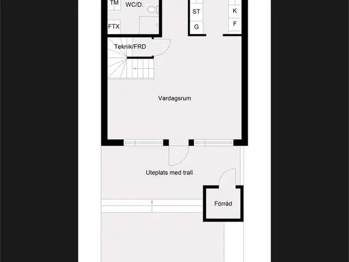 Planritning för Blå gatan 17