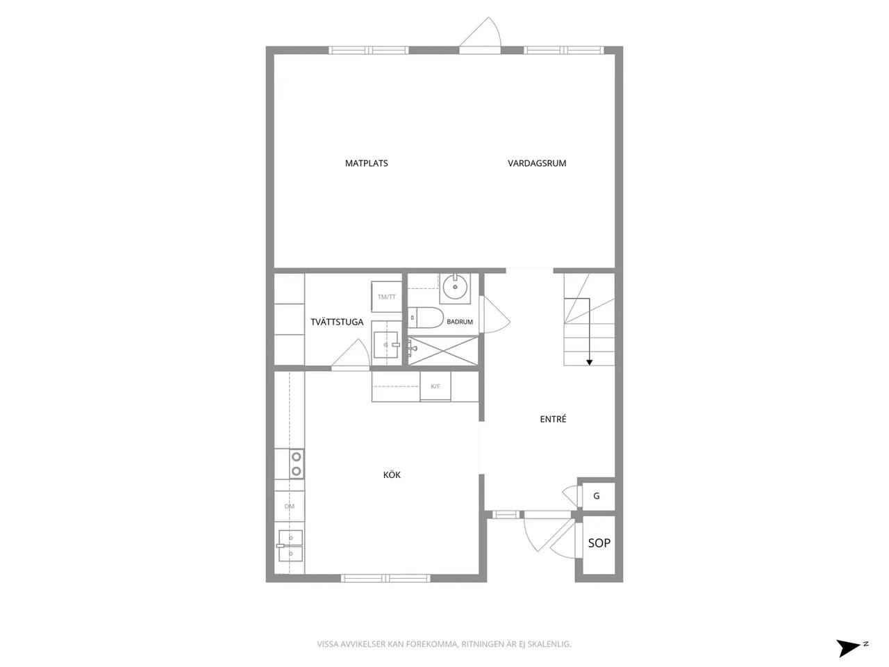 Floor plan for Hebsackersgatan 19