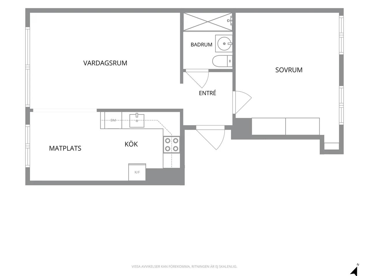 Floor plan for Lilla Bergaliden 1