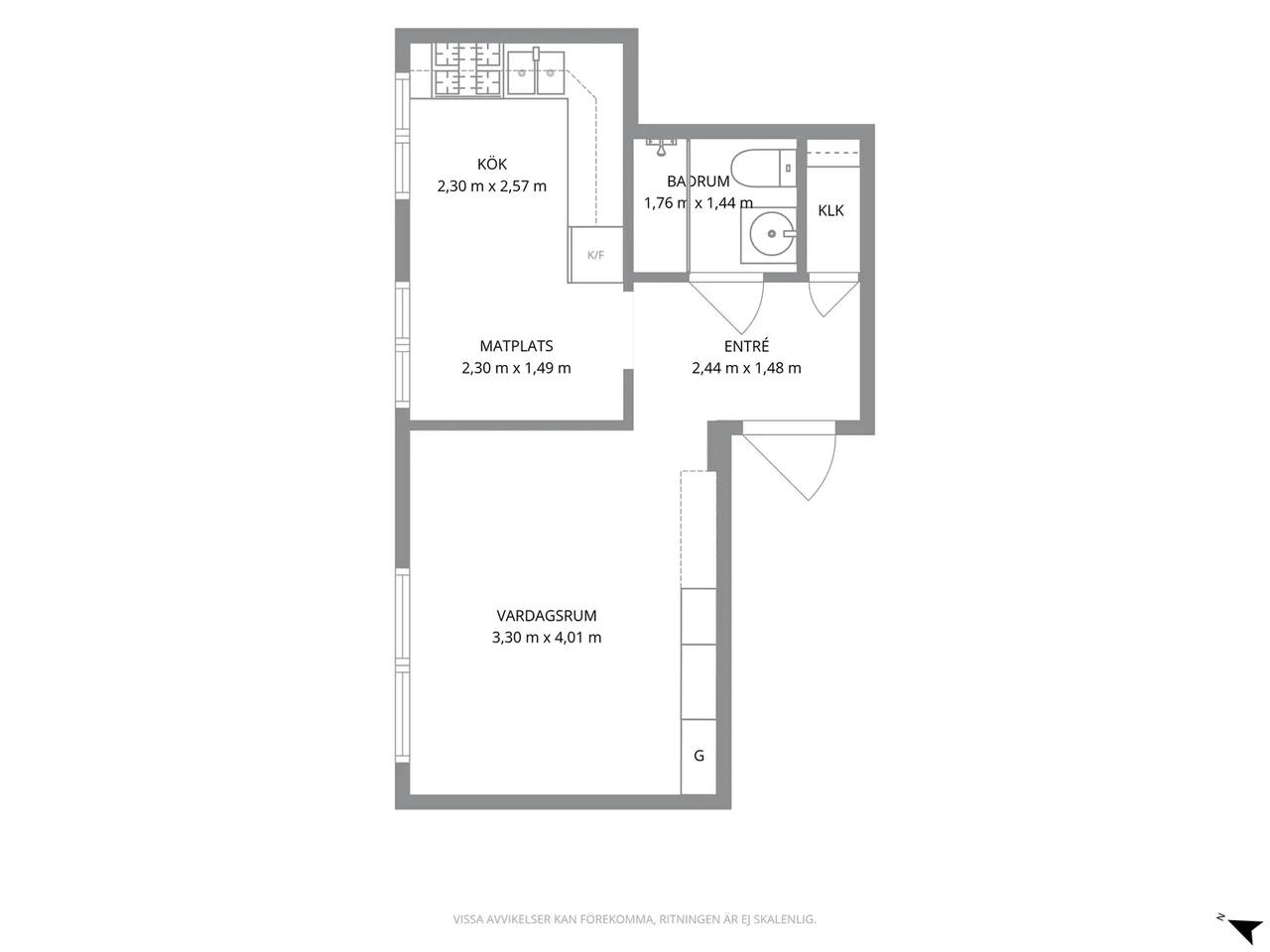 Floor plan for Utlandagatan 35B