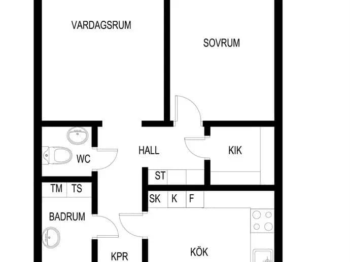 Planritning för Harplingegränd 46