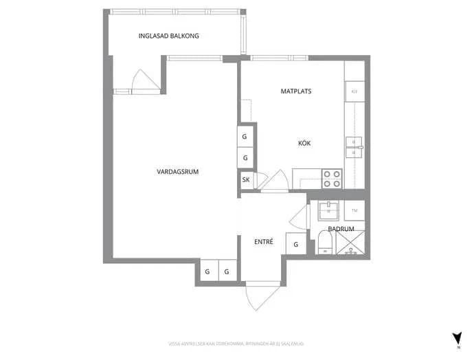 Floor plan for Axel W Anderssons väg 15 A lgh 1002