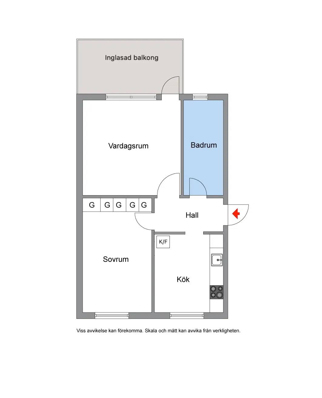 Floor plan for Vetevägen 5, 7tr