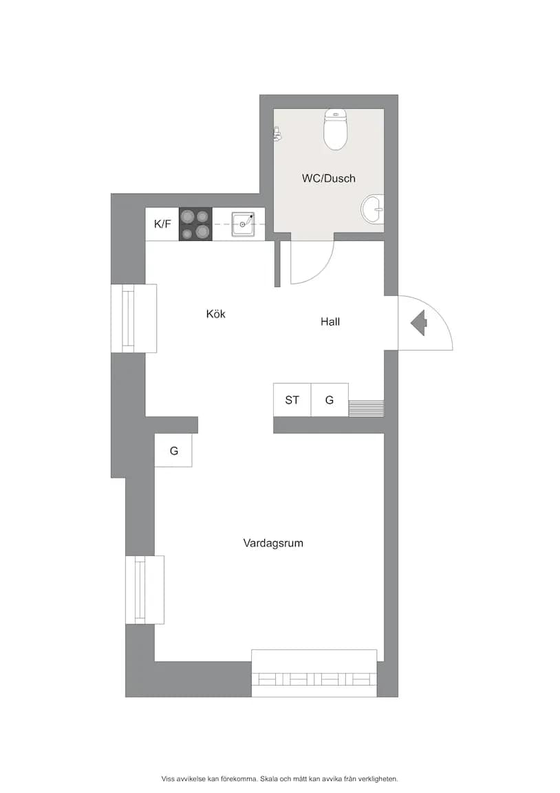 Floor plan for Hövitsmansgatan 4B