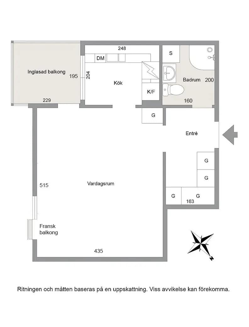 Floor plan for Arvesgärde 3