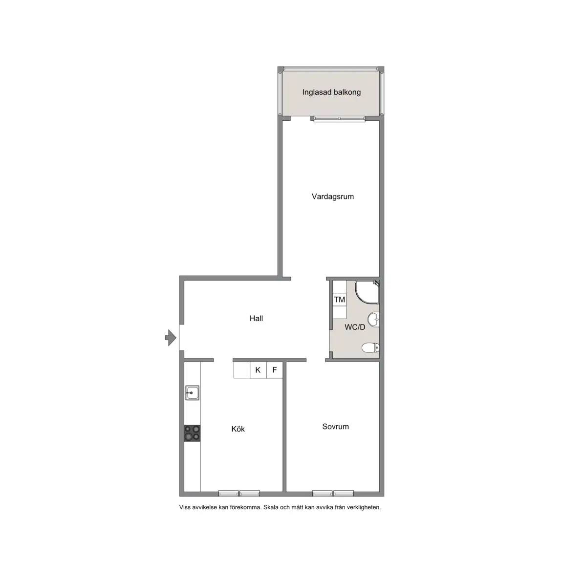 Floor plan for Kågevägen 38 i