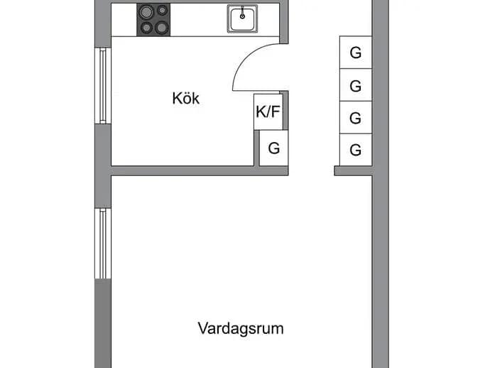 Planritning för Hampvägen 2