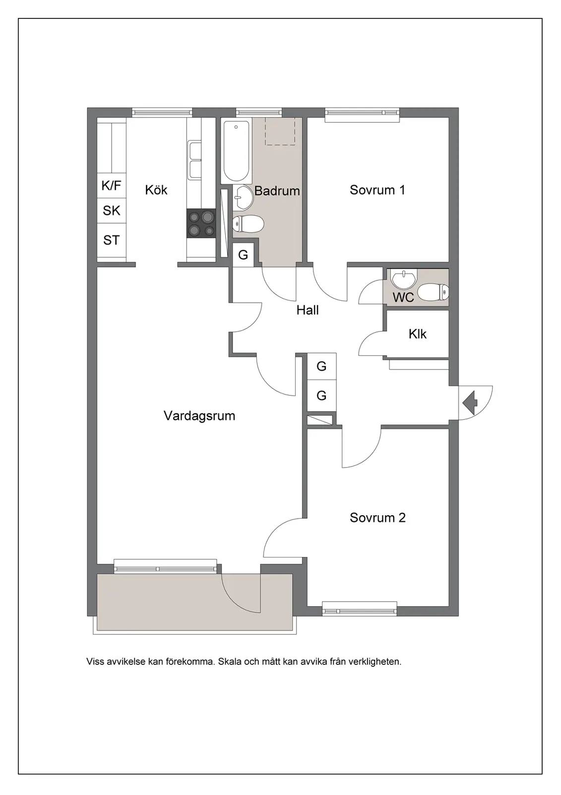 Floor plan for Tingsvägen 1