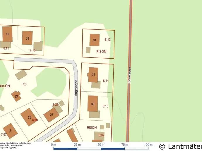 Planritning för Ängsvägen 32