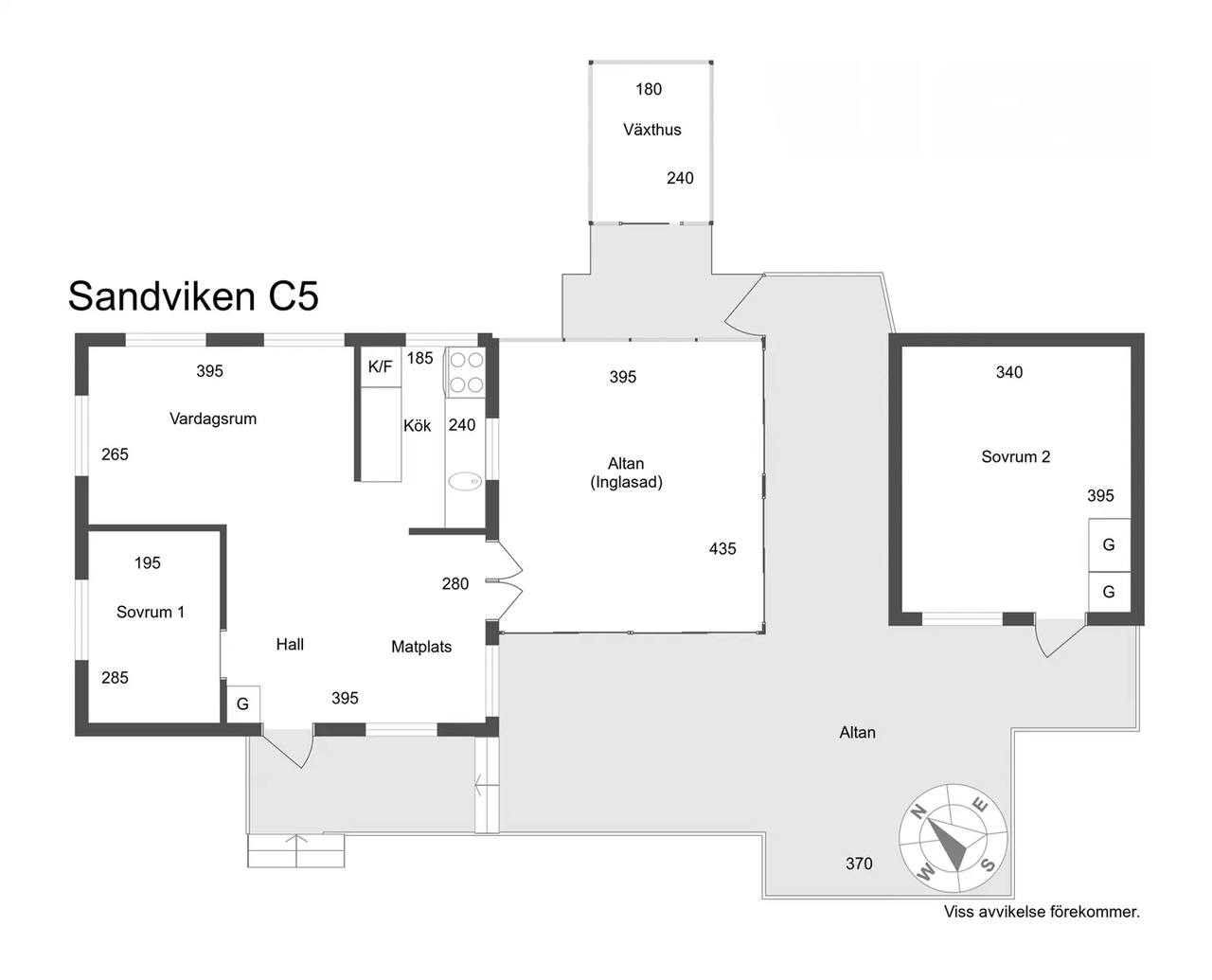 Floor plan for Sandviken c 5