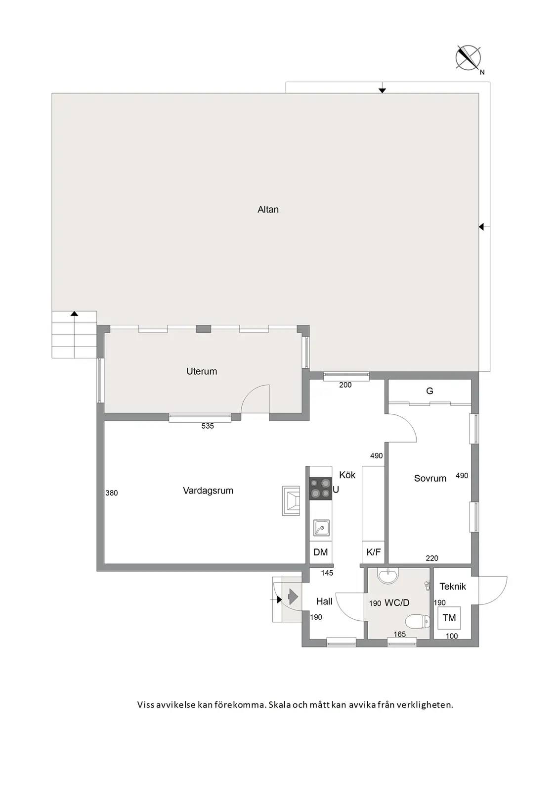 Floor plan for Hällebäck 538