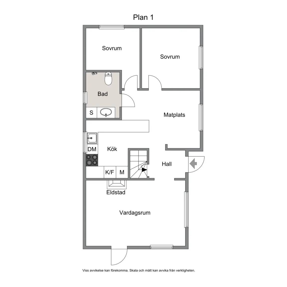 Floor plan for Åsgatan 5