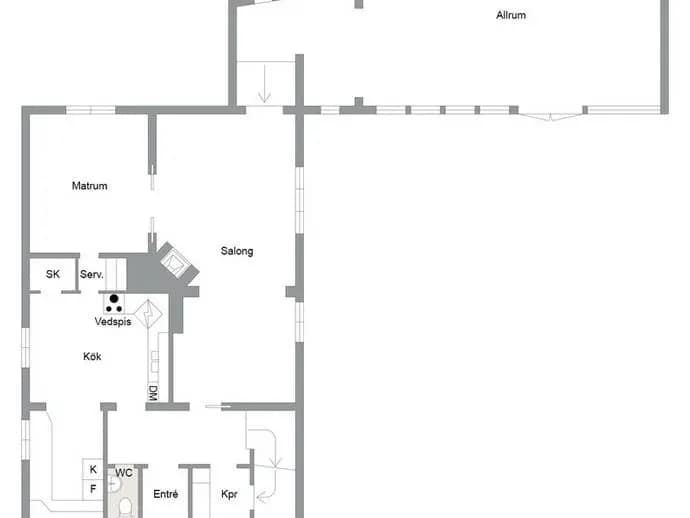 Floor plan for Fabriksgatan 32
