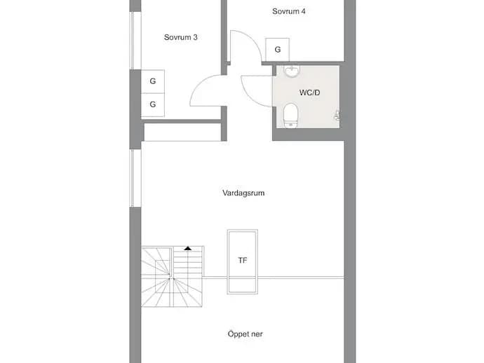 Floor plan for Greta Arwidssons Gata 46E