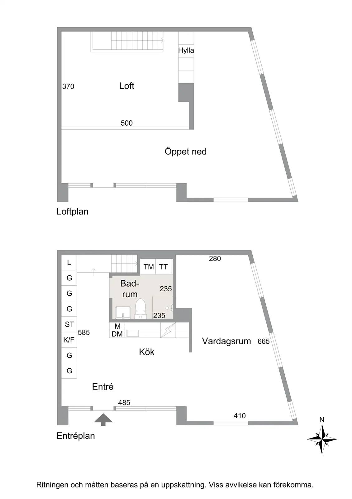 Planritning för Korstörnegatan 1