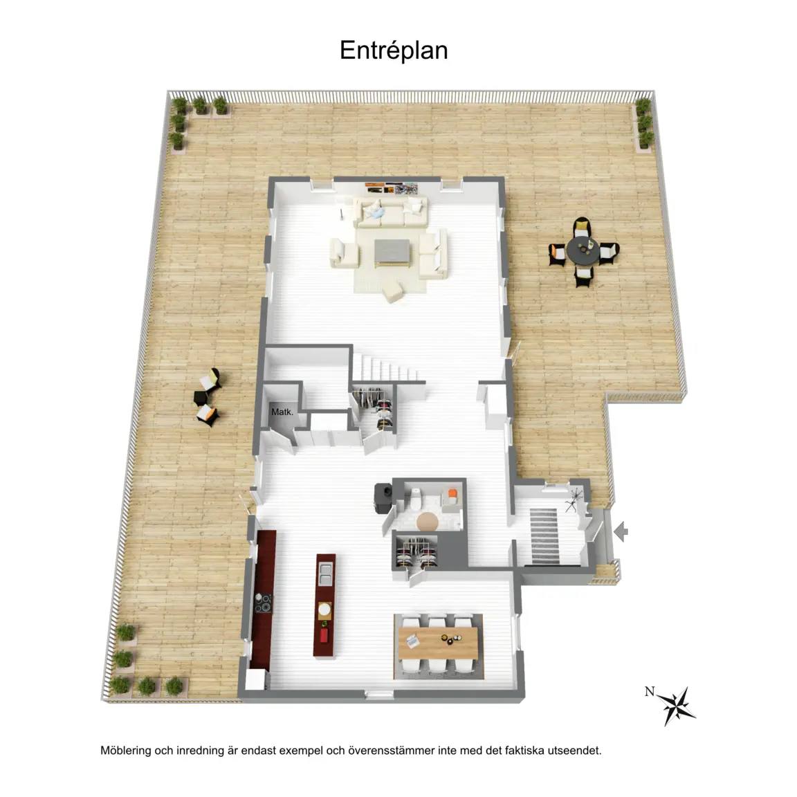 Floor plan for Smörby 1556