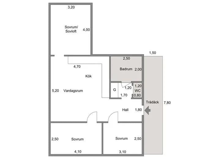 Planritning för Korrö 10