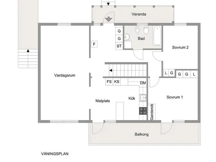 Planritning för Östantjärna 14