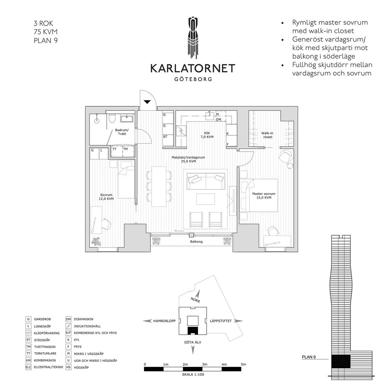 Planritning för Lodjursstråket 1