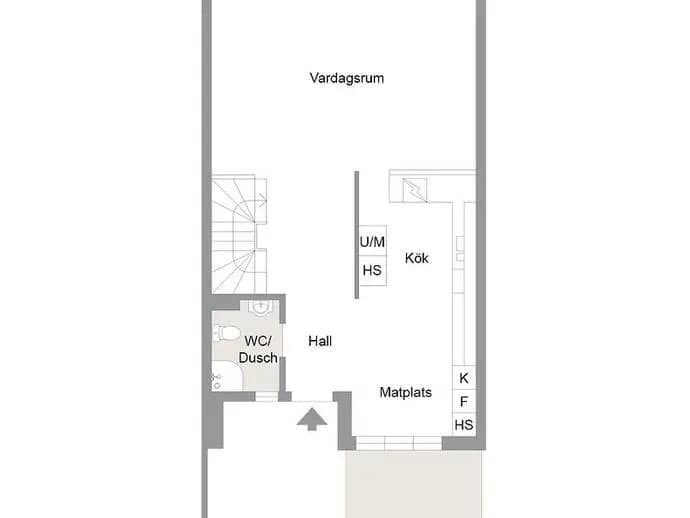 Floor plan for Barkvägen 25 A