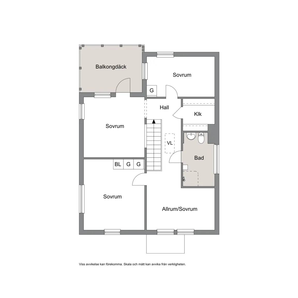 Floor plan for Svärtavägen 20