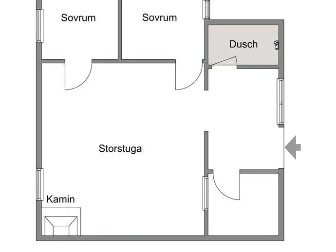 Floor plan for Lundsholm Mossvägen 27