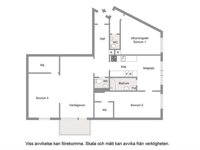 Floor plan for Logdansvägen 36