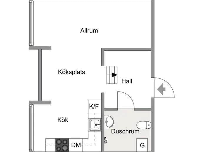 Floor plan for Kasernhöjden 4