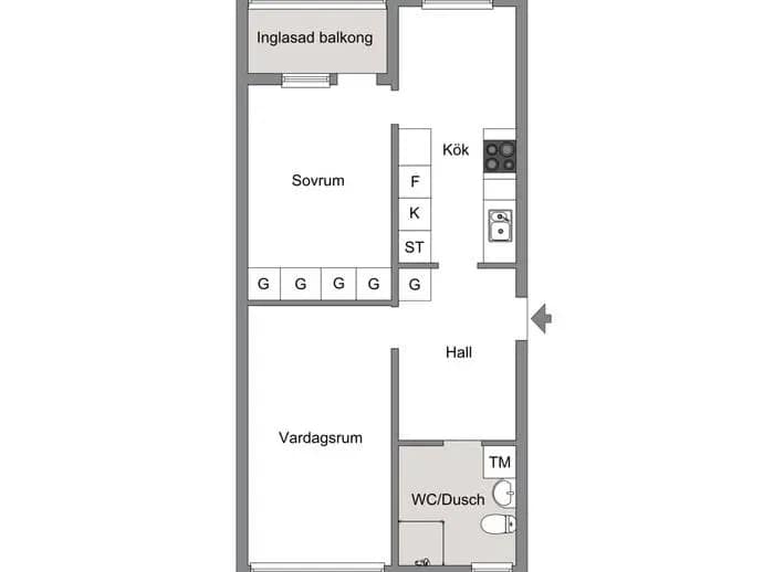 Floor plan for Orkestervägen 48